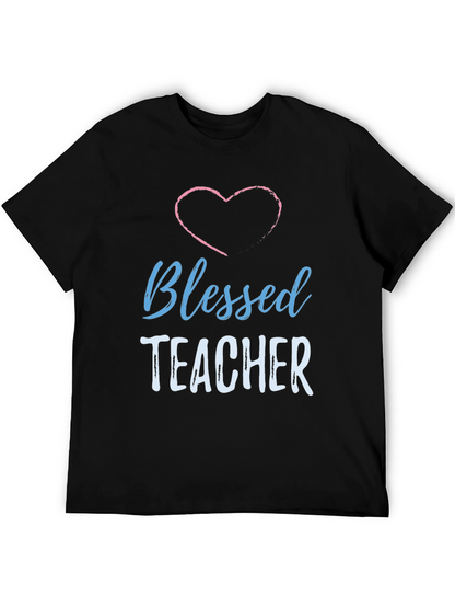 Blessed Teacher Heart Graphic T-Shirt