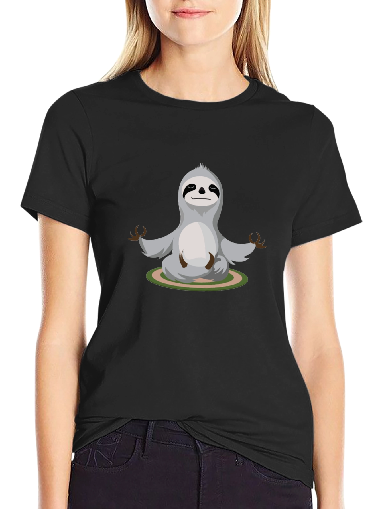 Meditating Sloth Graphic Tee