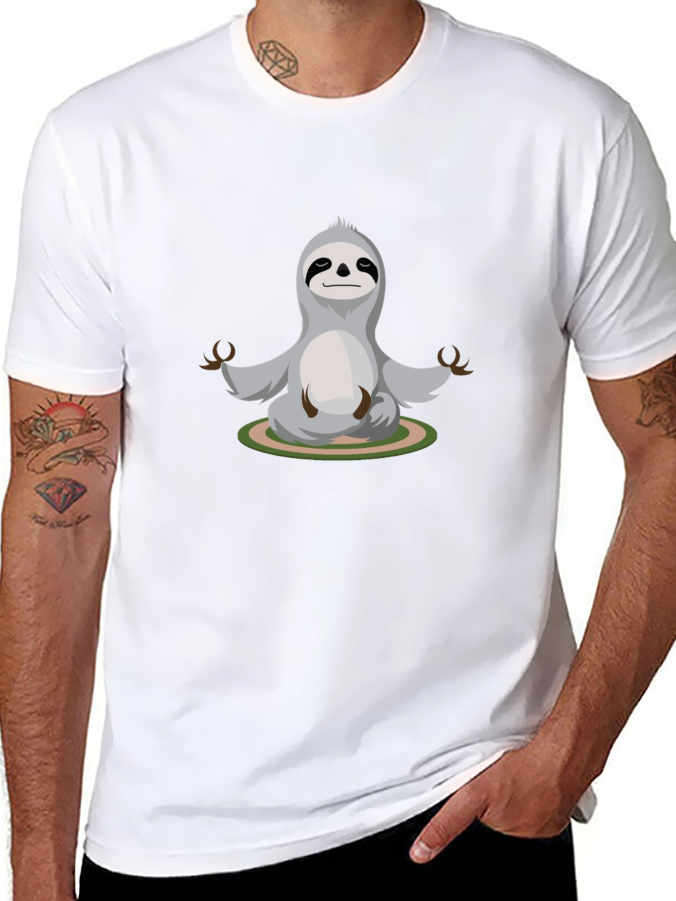 Meditating Sloth Graphic Tee