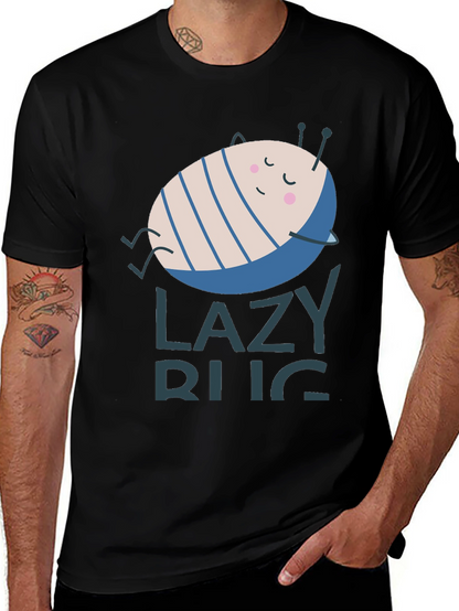 Lazy Bug Graphic T-Shirt - Relaxed Fit Soft Cotton
