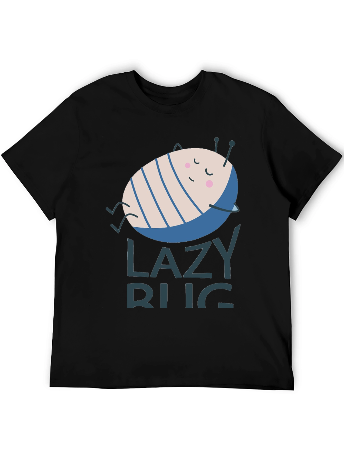 Lazy Bug Graphic T-Shirt - Relaxed Fit Soft Cotton