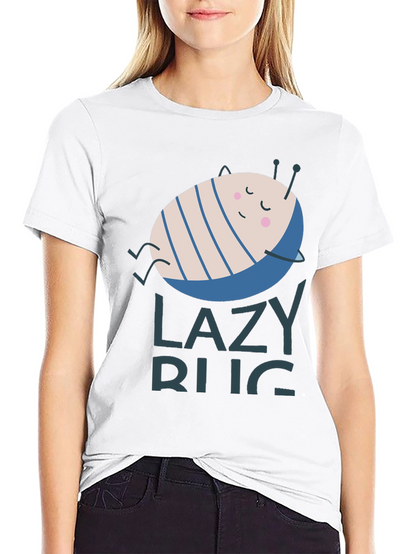Lazy Bug Graphic T-Shirt - Relaxed Fit Soft Cotton