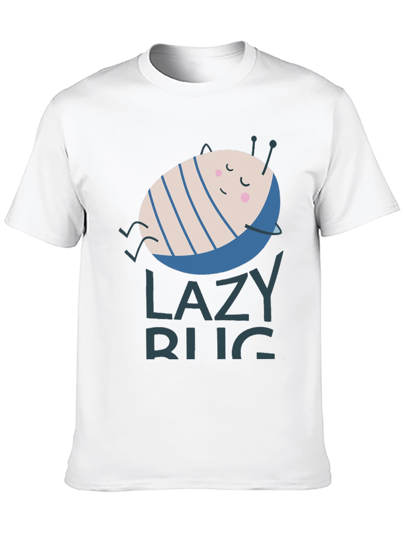 Lazy Bug Graphic T-Shirt - Relaxed Fit Soft Cotton