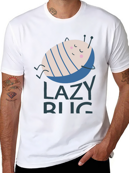 Lazy Bug Graphic T-Shirt - Relaxed Fit Soft Cotton
