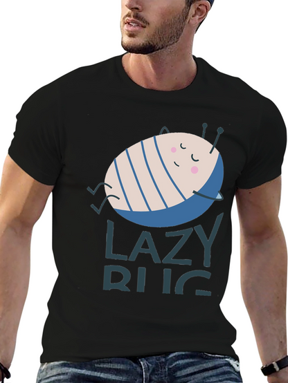 Lazy Bug Graphic T-Shirt - Relaxed Fit Soft Cotton