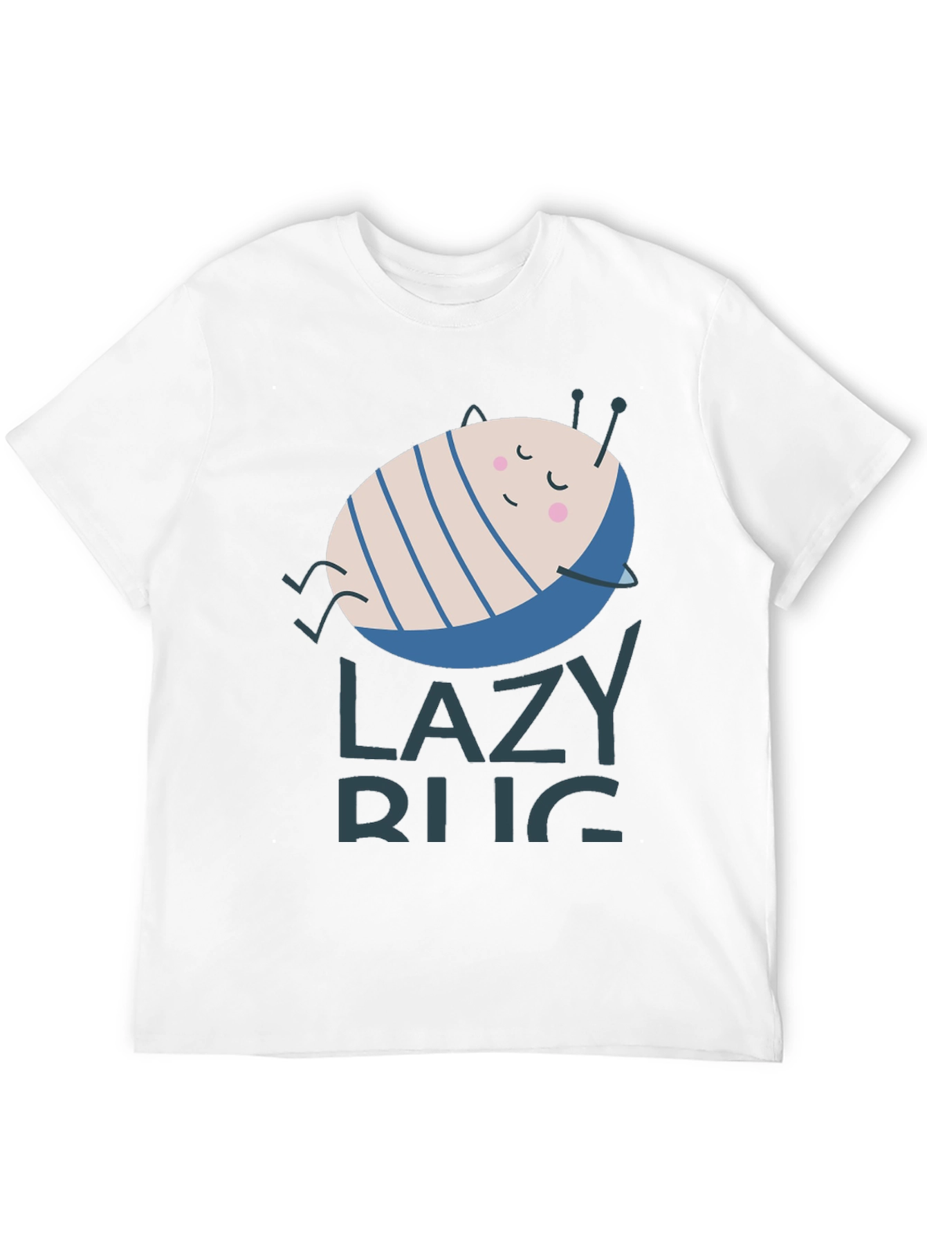Lazy Bug Graphic T-Shirt - Relaxed Fit Soft Cotton