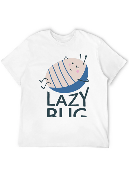 Lazy Bug Graphic T-Shirt - Relaxed Fit Soft Cotton