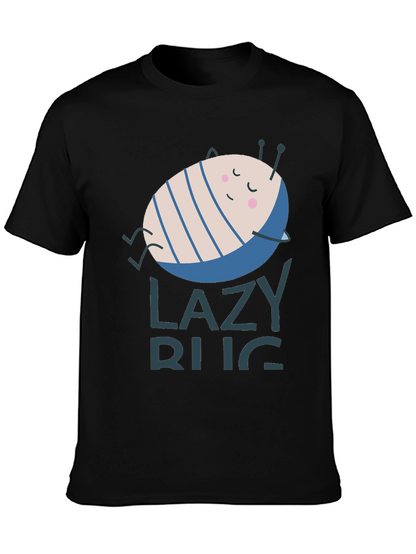 Lazy Bug Graphic T-Shirt - Relaxed Fit Soft Cotton