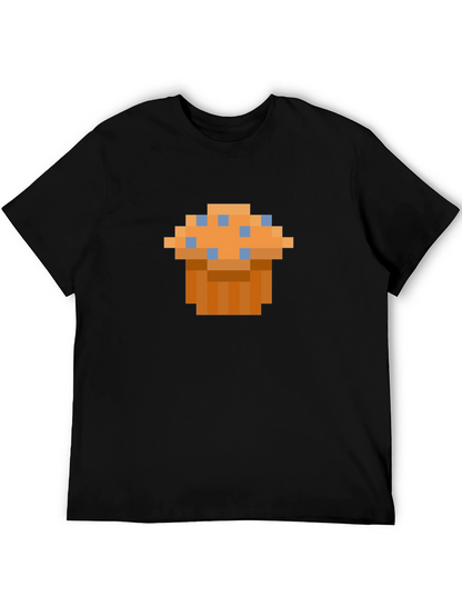 Pixel Art Muffin T-Shirt - Retro Gaming Style