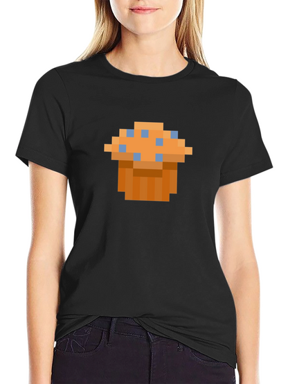 Pixel Art Muffin T-Shirt - Retro Gaming Style