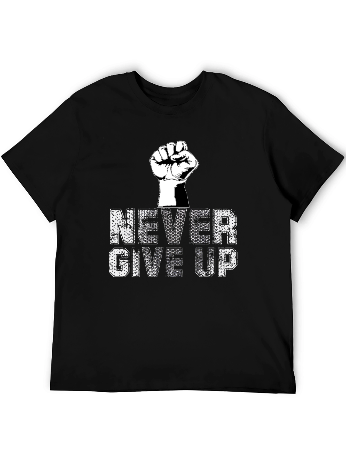 Never Give Up Graphic Tee - Motivational T-Shirt