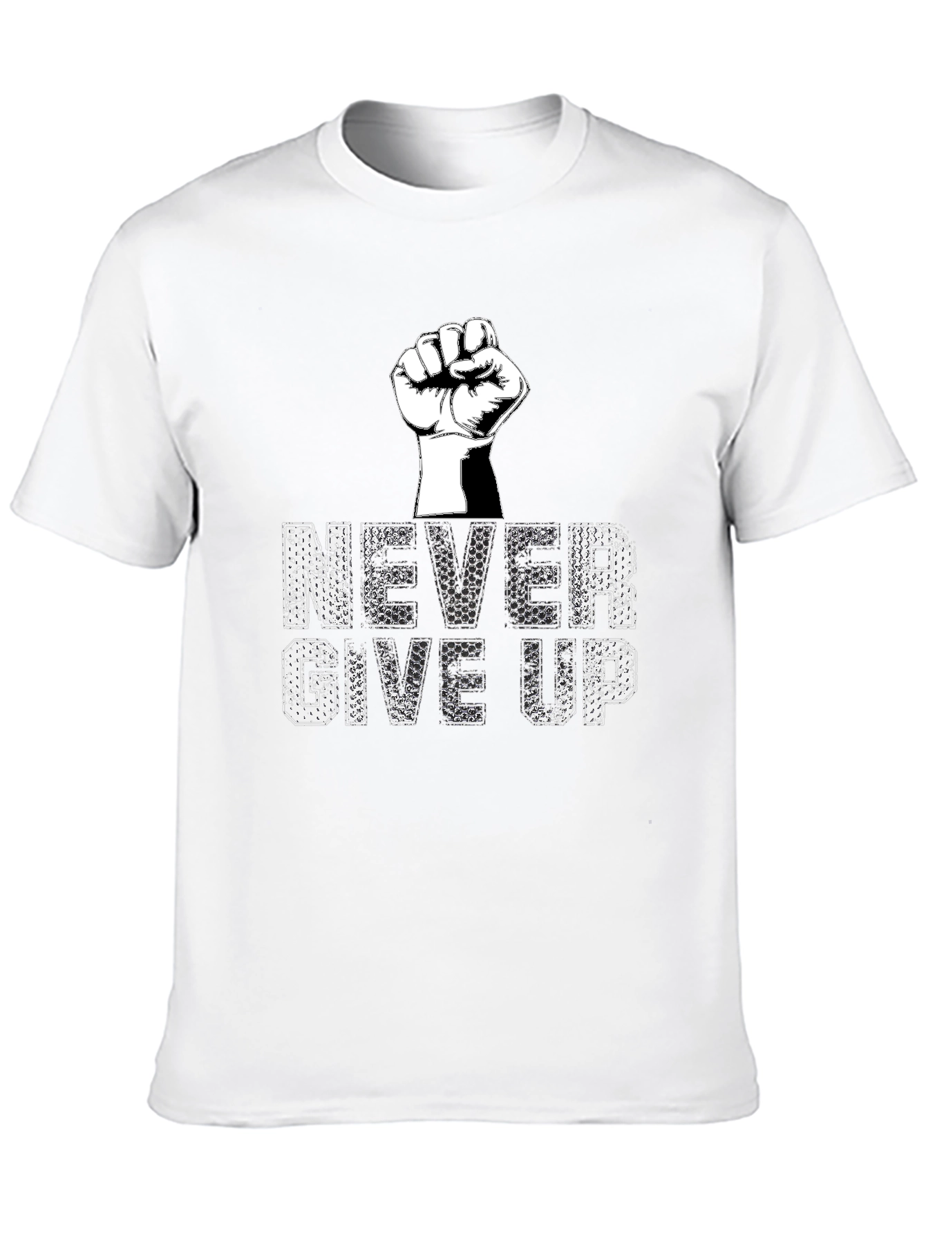 Never Give Up Graphic Tee - Motivational T-Shirt