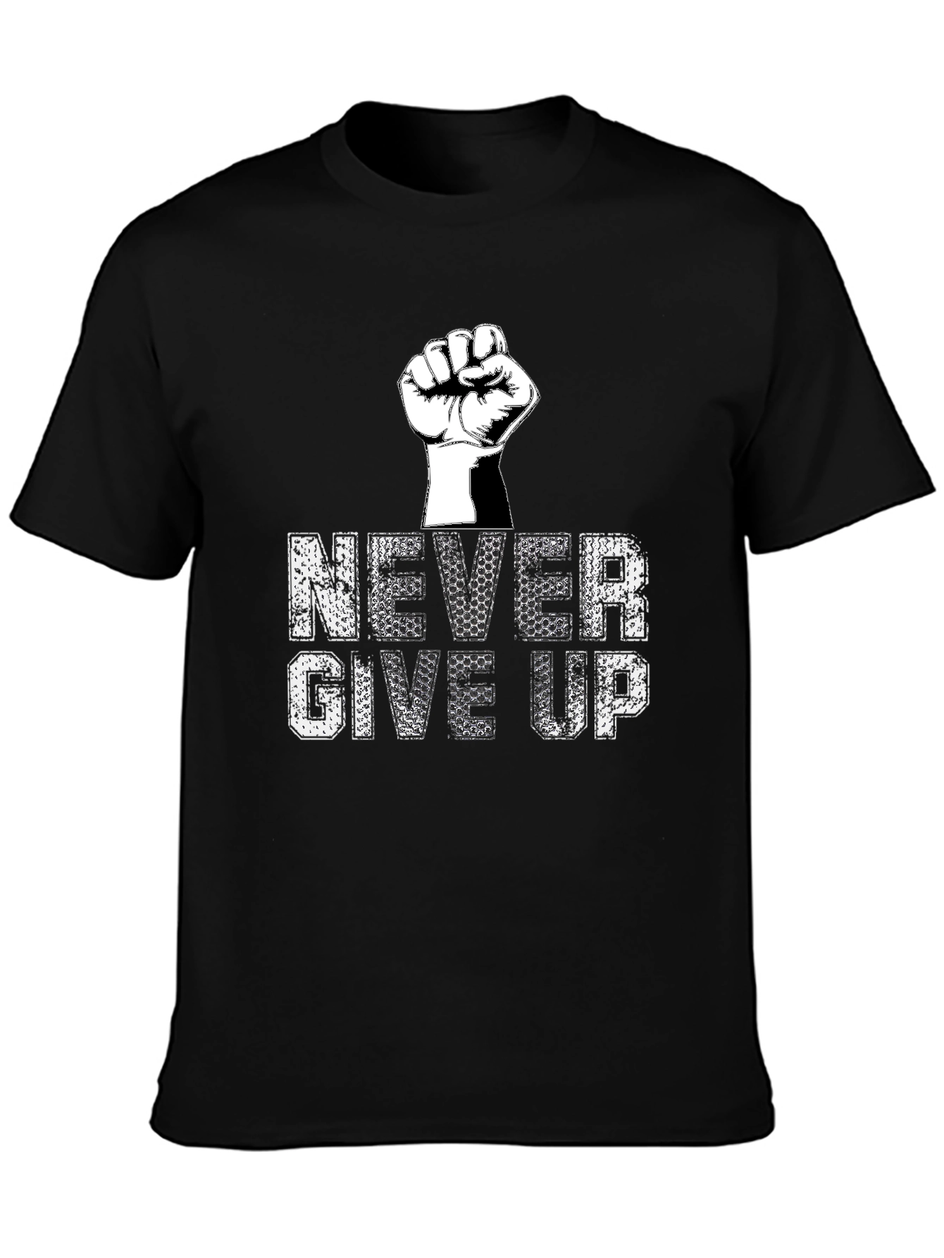 Never Give Up Graphic Tee - Motivational T-Shirt
