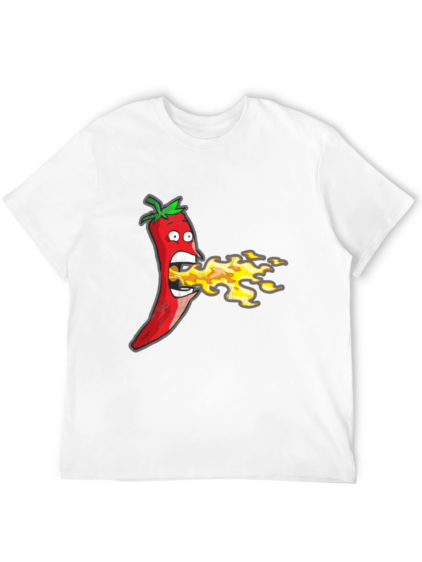Funny Hot Pepper Fire Breath Graphic Tee