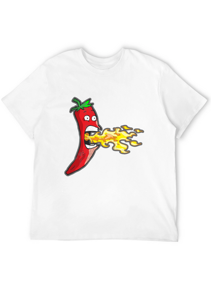 Funny Hot Pepper Fire Breath Graphic Tee