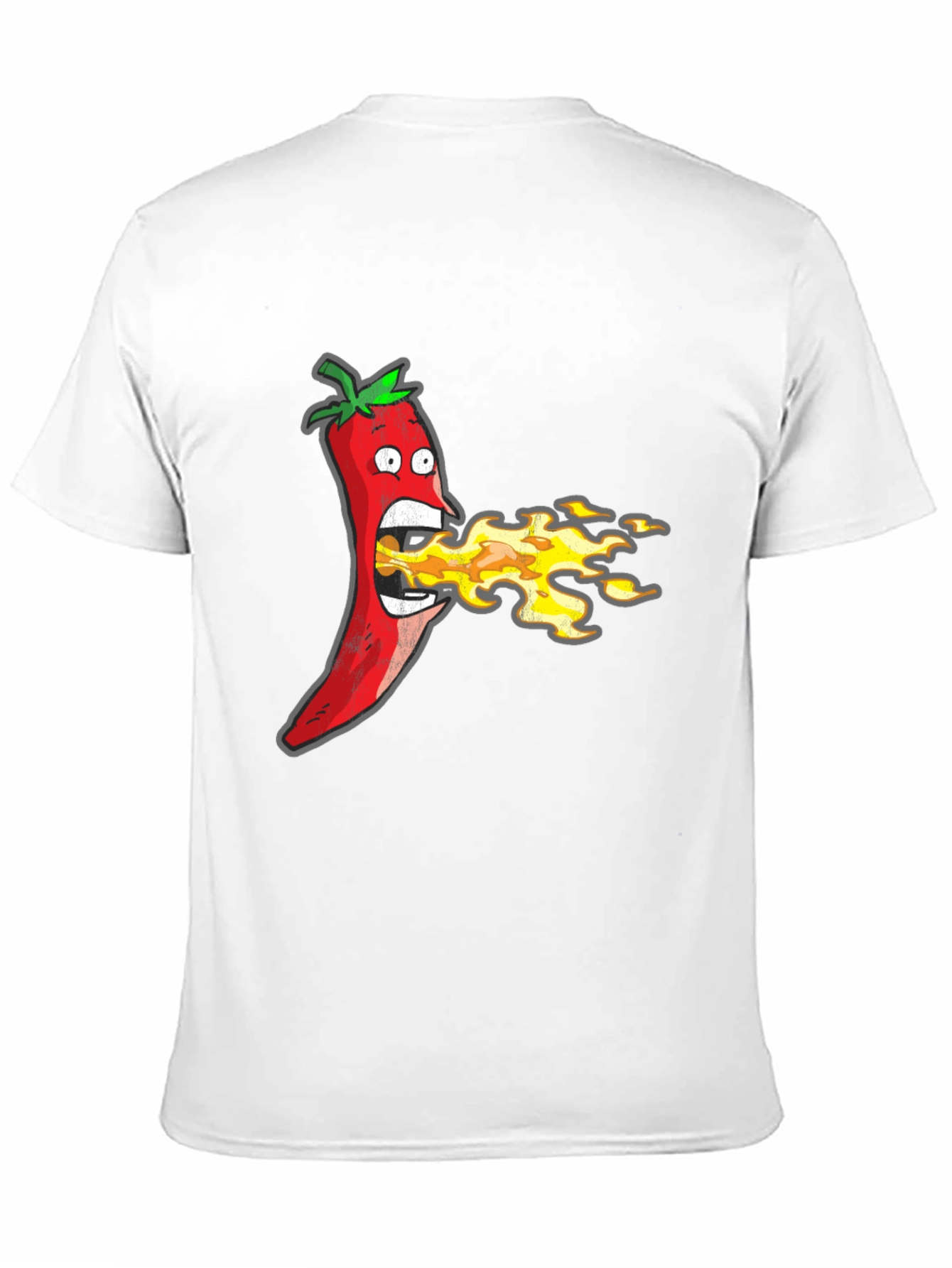 Funny Hot Pepper Fire Breath Graphic Tee