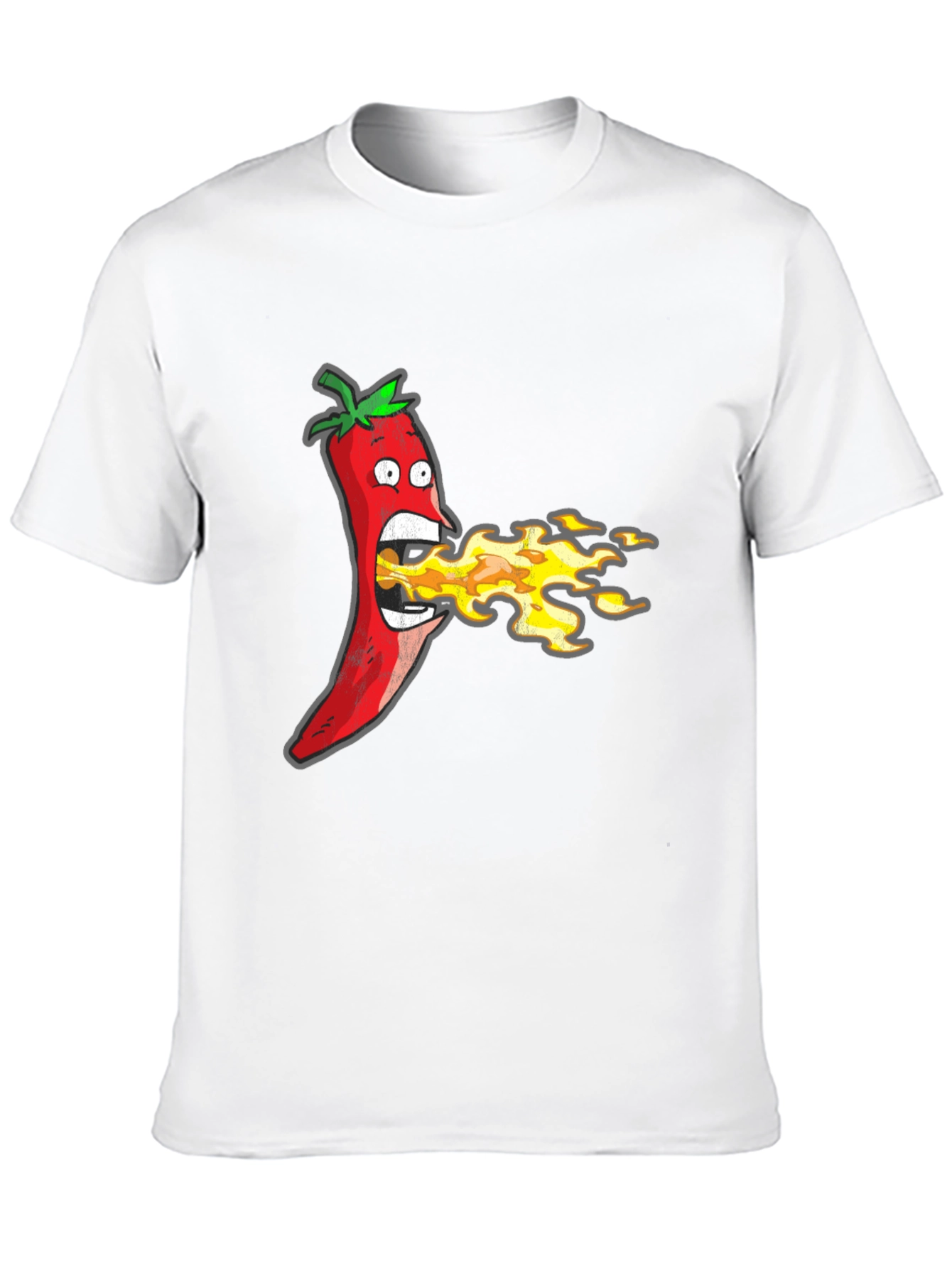 Funny Hot Pepper Fire Breath Graphic Tee