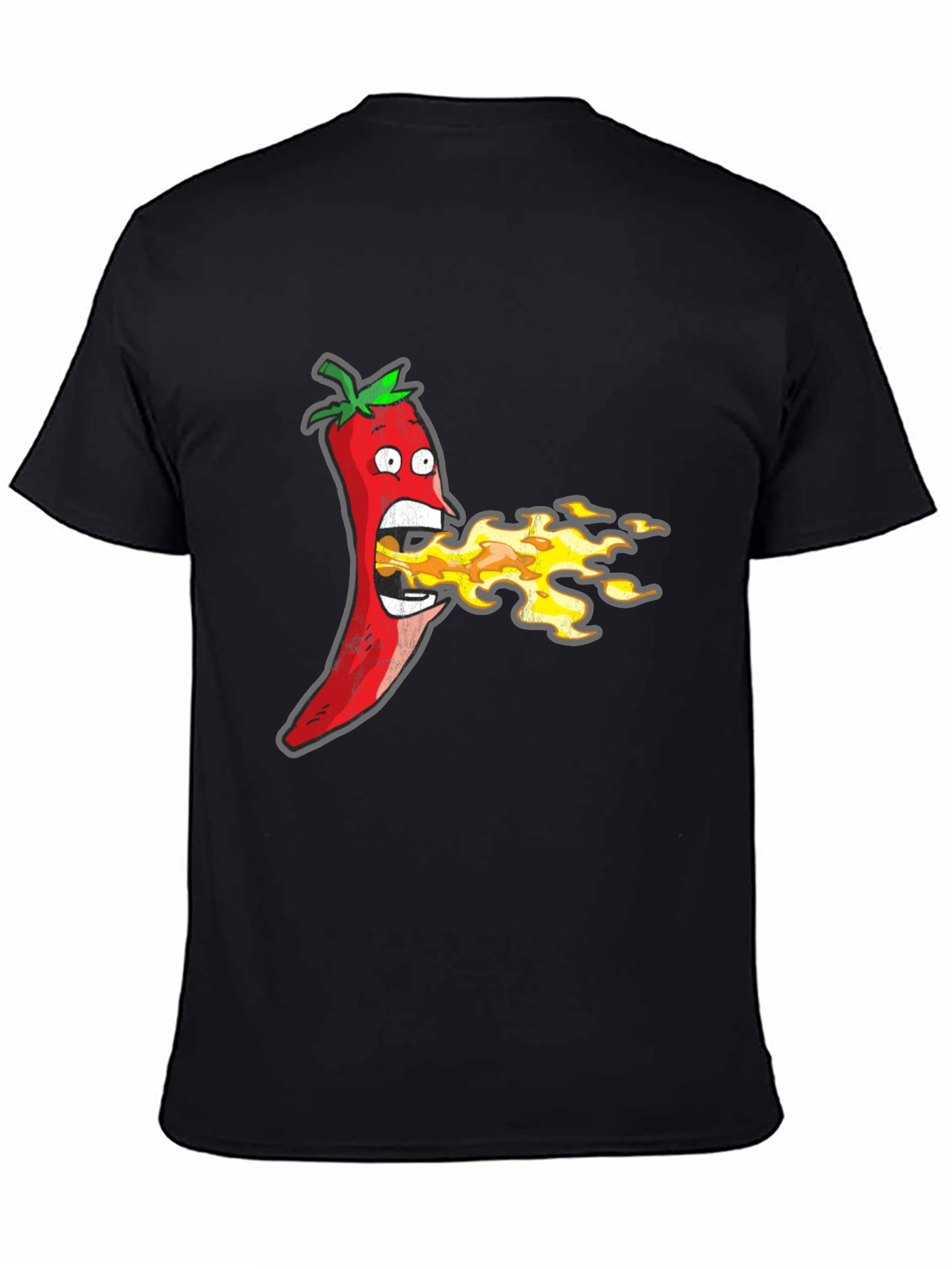 Funny Hot Pepper Fire Breath Graphic Tee