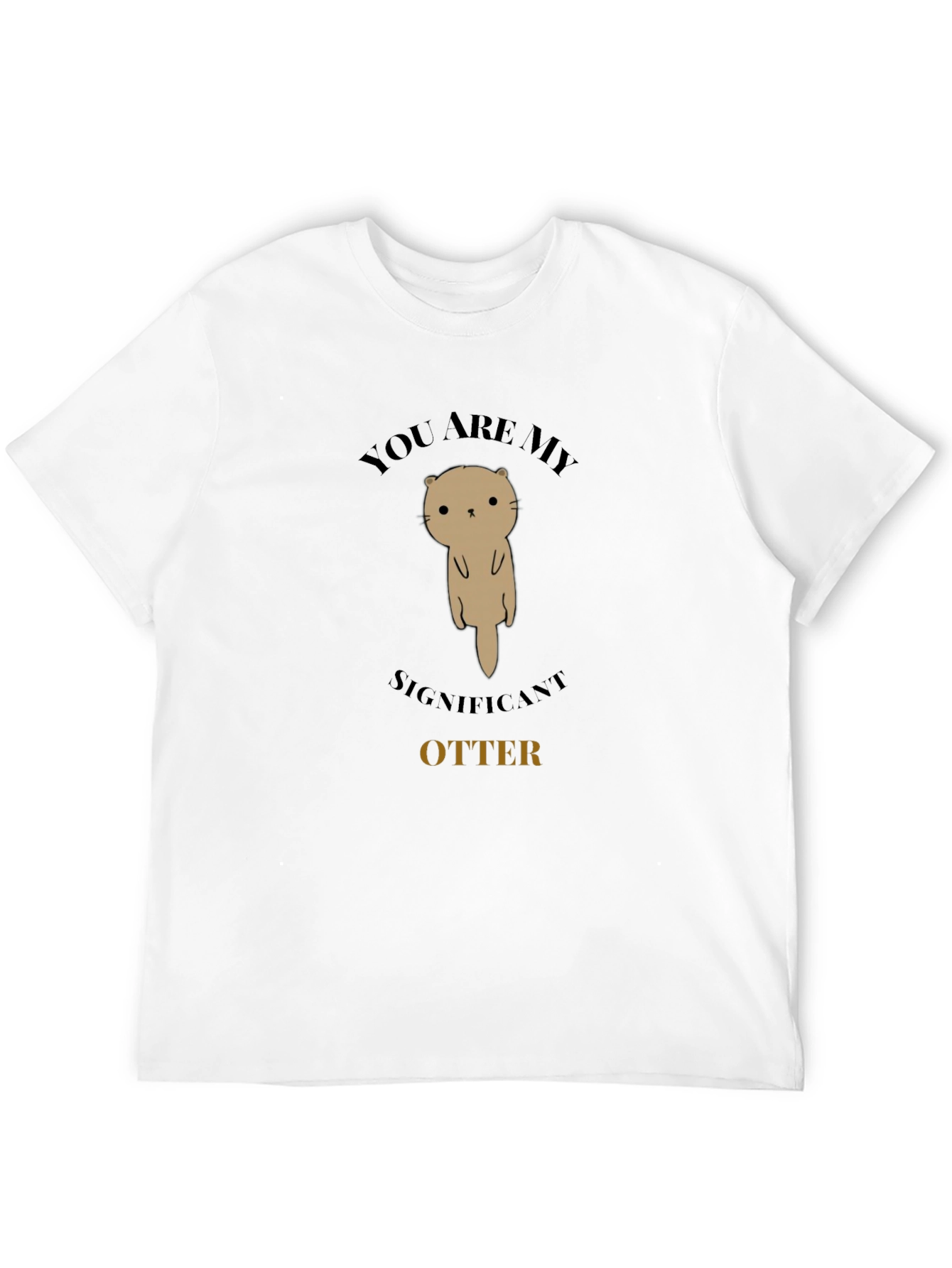 Significant Otter Graphic Tee - Unisex Black T-Shirt