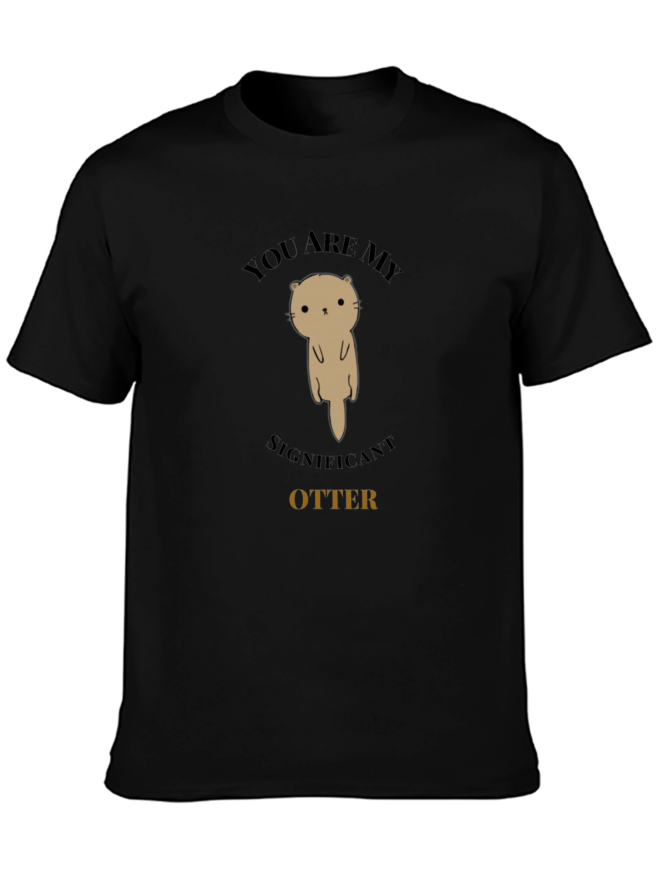 Significant Otter Graphic Tee - Unisex Black T-Shirt