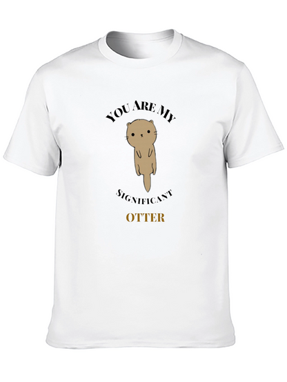 Significant Otter Graphic Tee - Unisex Black T-Shirt