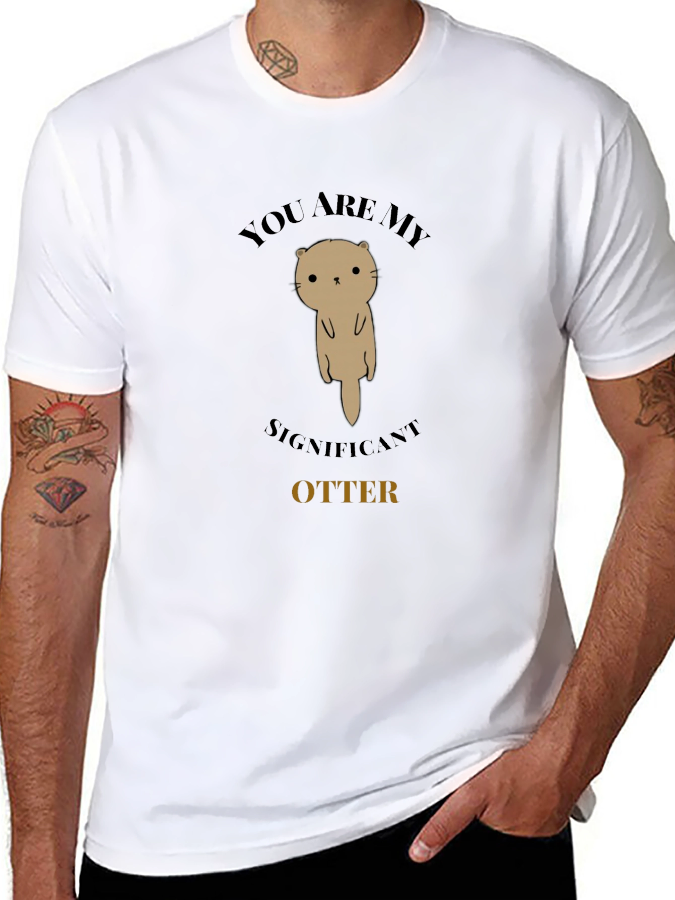 Significant Otter Graphic Tee - Unisex Black T-Shirt