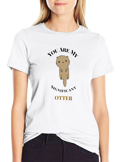 Significant Otter Graphic Tee - Unisex Black T-Shirt