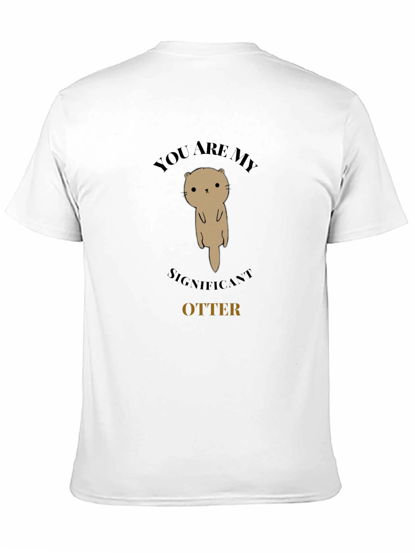 Significant Otter Graphic Tee - Unisex Black T-Shirt
