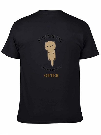 Significant Otter Graphic Tee - Unisex Black T-Shirt
