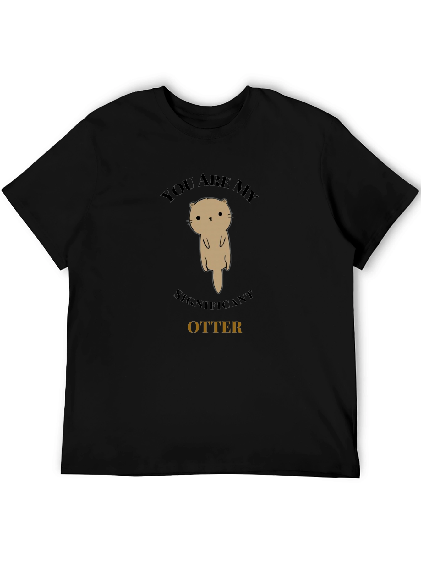Significant Otter Graphic Tee - Unisex Black T-Shirt