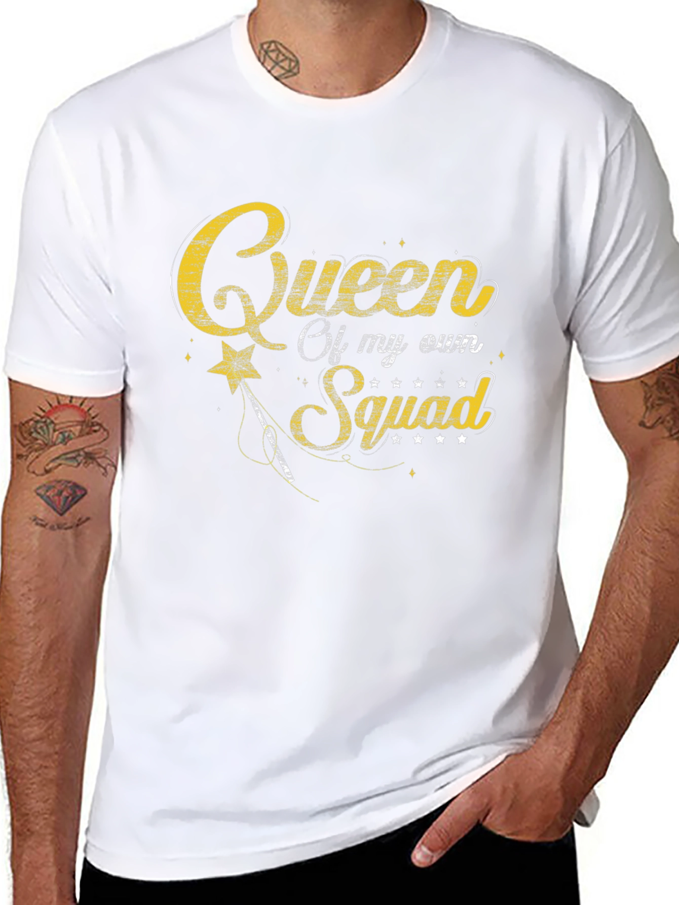 Queen of My Own Squad Black T-Shirt
