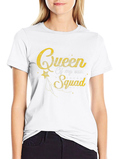 Queen of My Own Squad Black T-Shirt