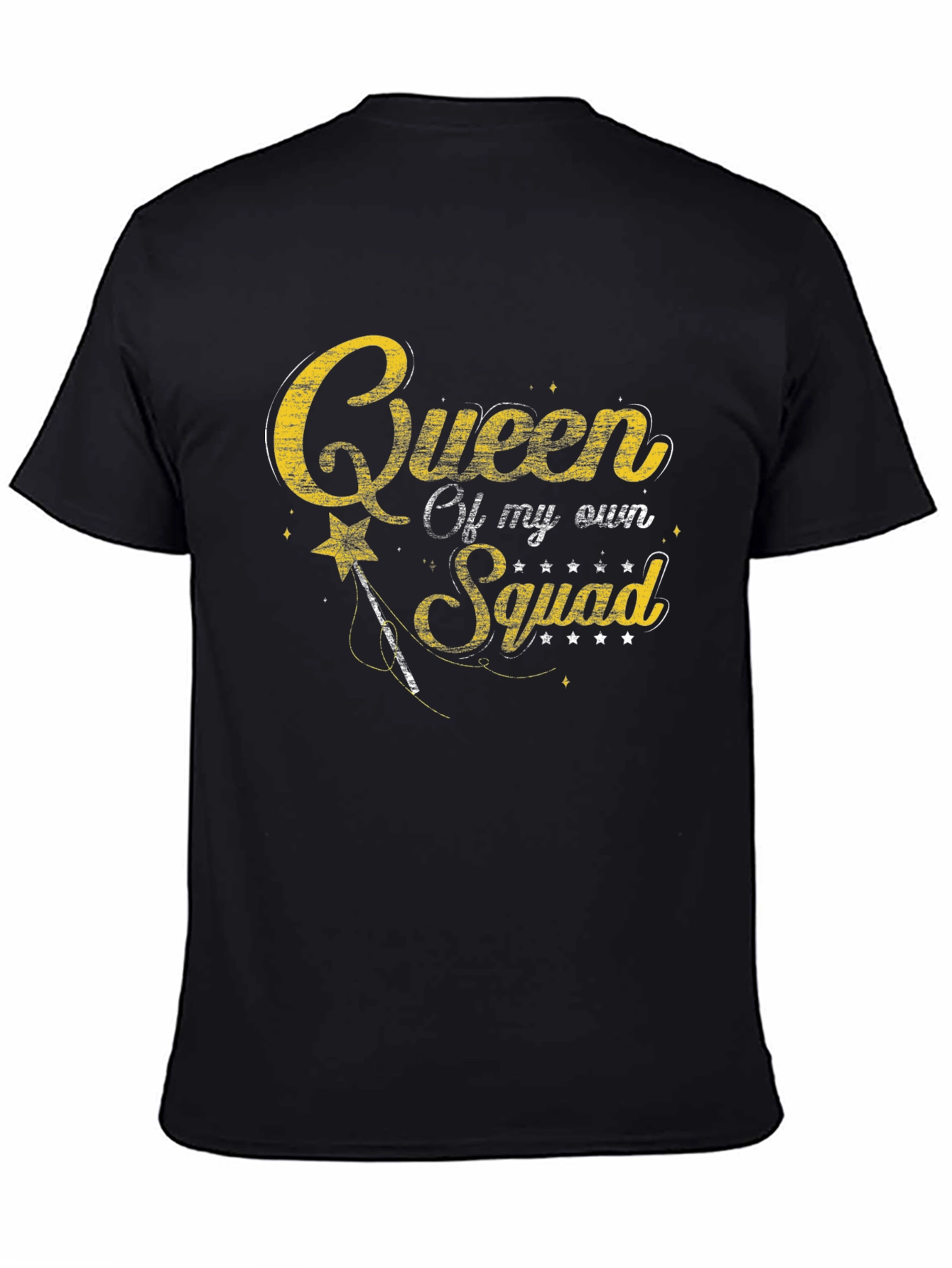 Queen of My Own Squad Black T-Shirt