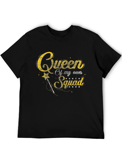 Queen of My Own Squad Black T-Shirt