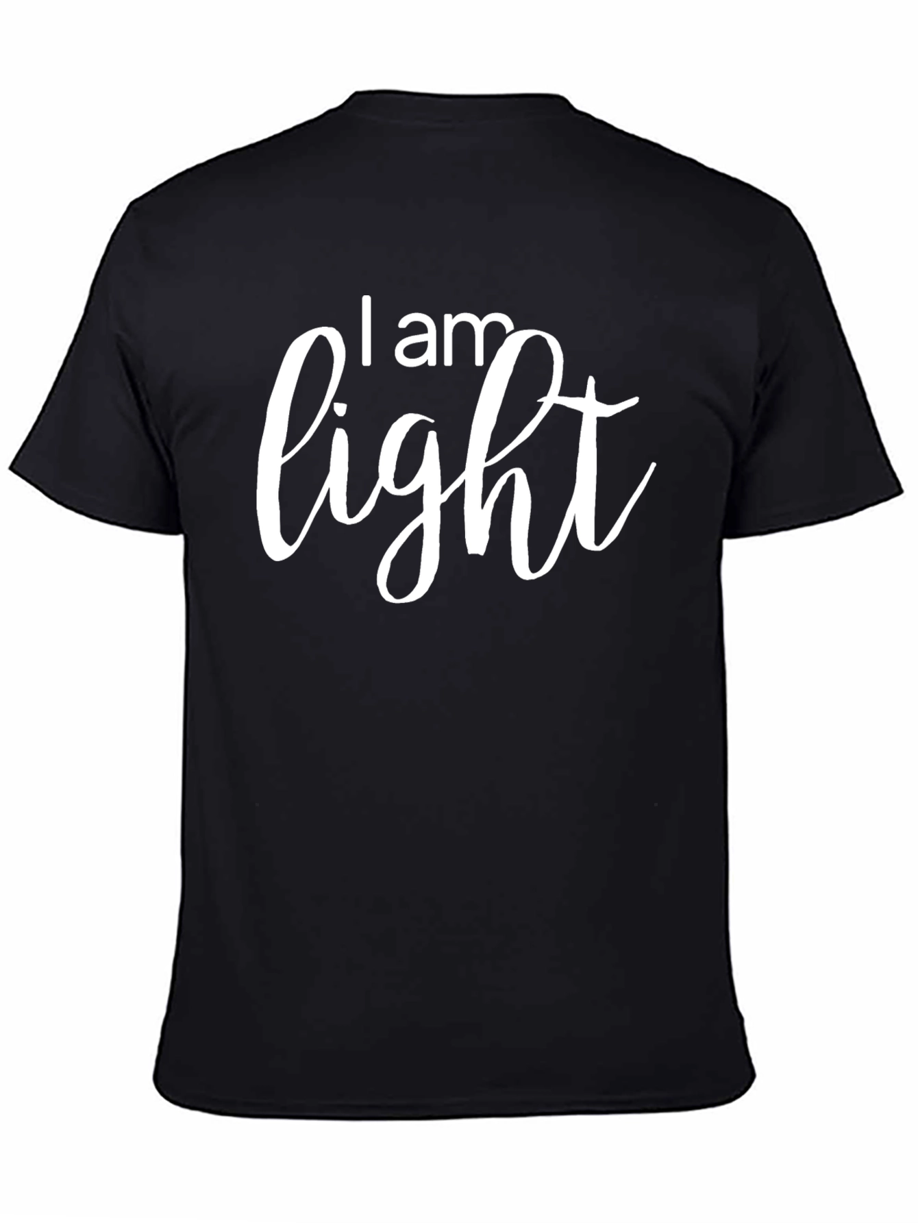 I am Light Black Graphic T-Shirt