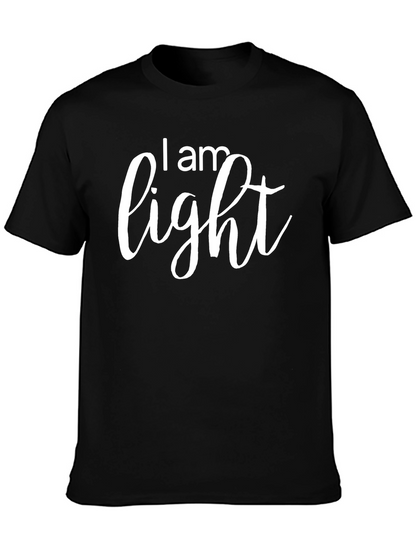I am Light Black Graphic T-Shirt