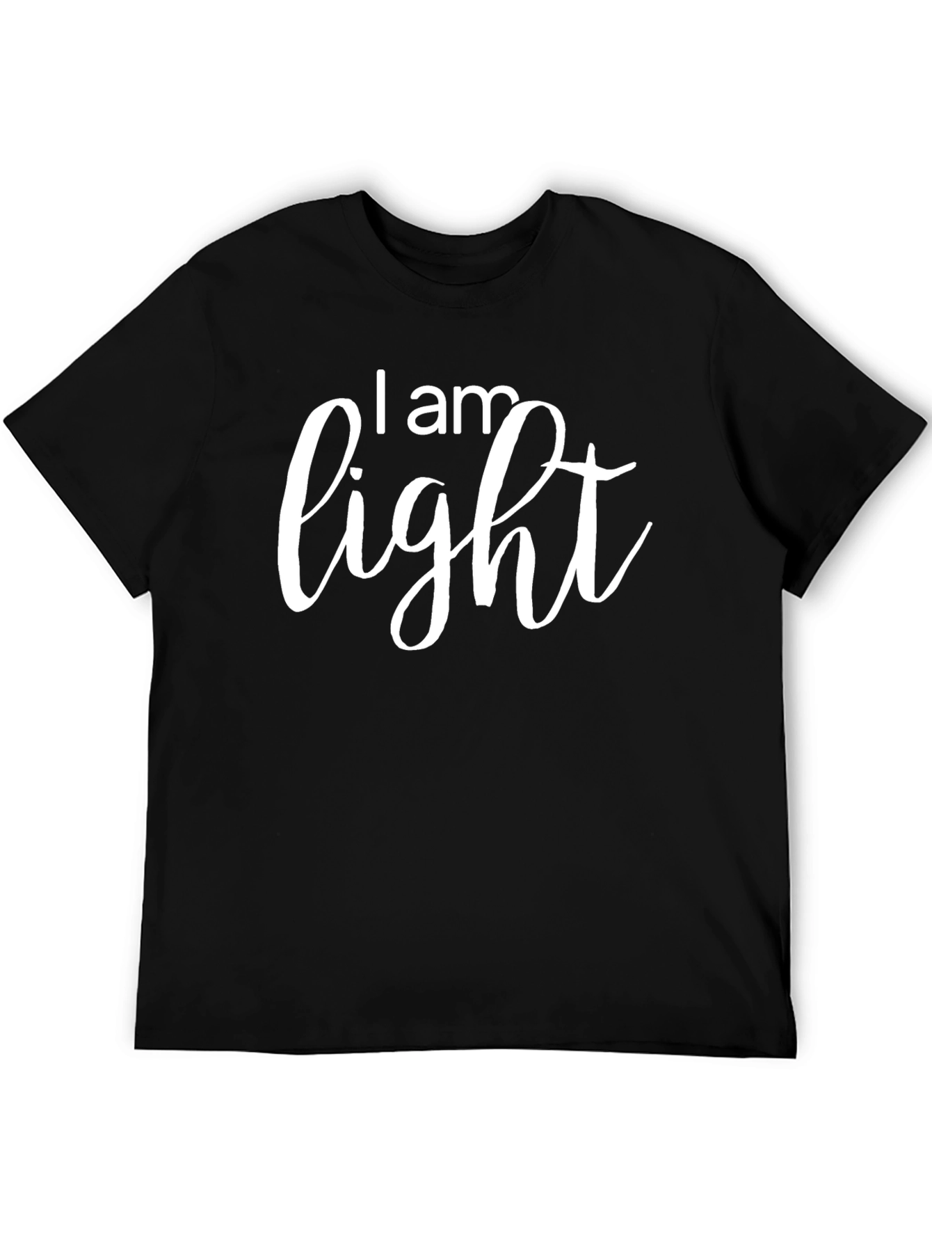 I am Light Black Graphic T-Shirt