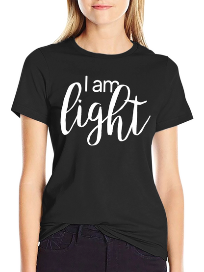 I am Light Black Graphic T-Shirt