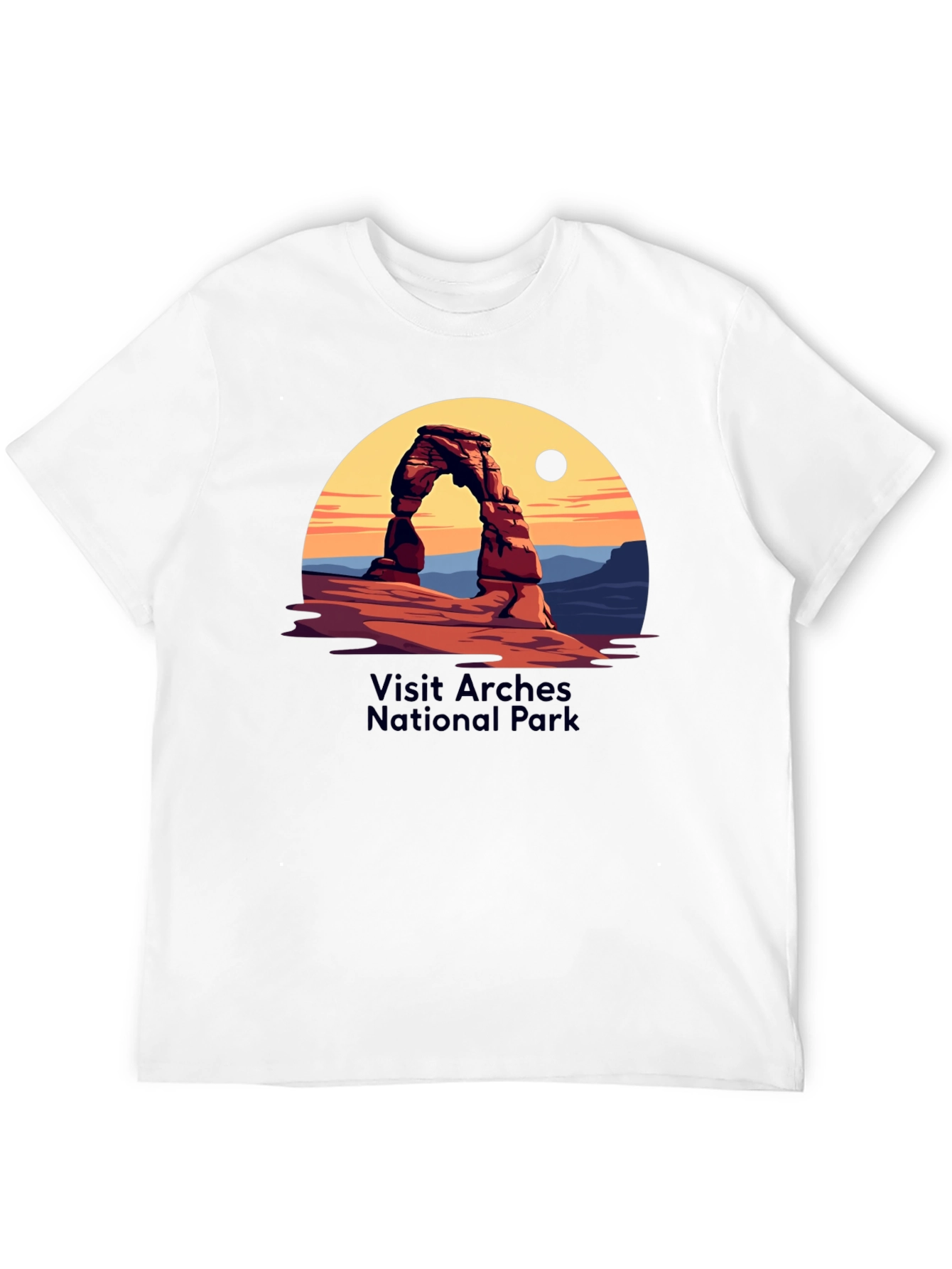Arches National Park Graphic Tee - Black Cotton Blend