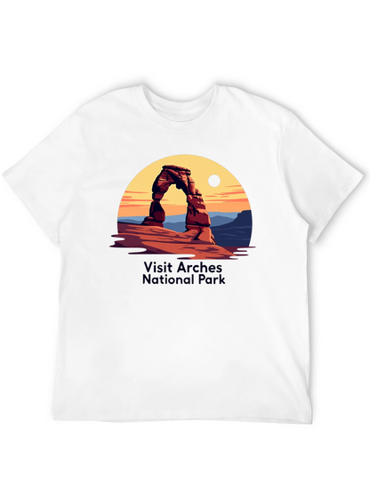 Arches National Park Graphic Tee - Black Cotton Blend