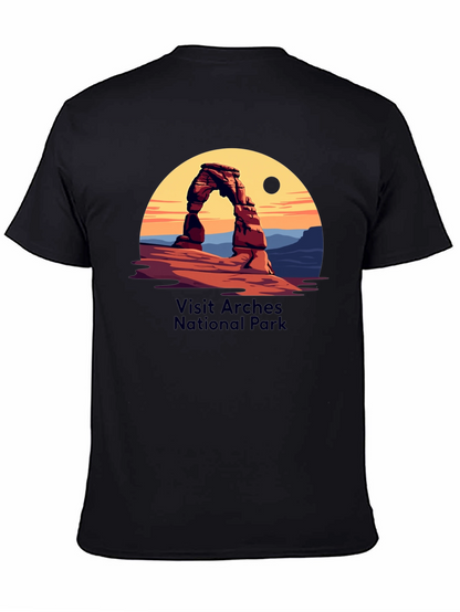 Arches National Park Graphic Tee - Black Cotton Blend