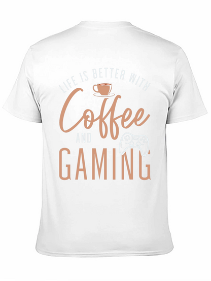 Coffee and Gaming Black T-Shirt