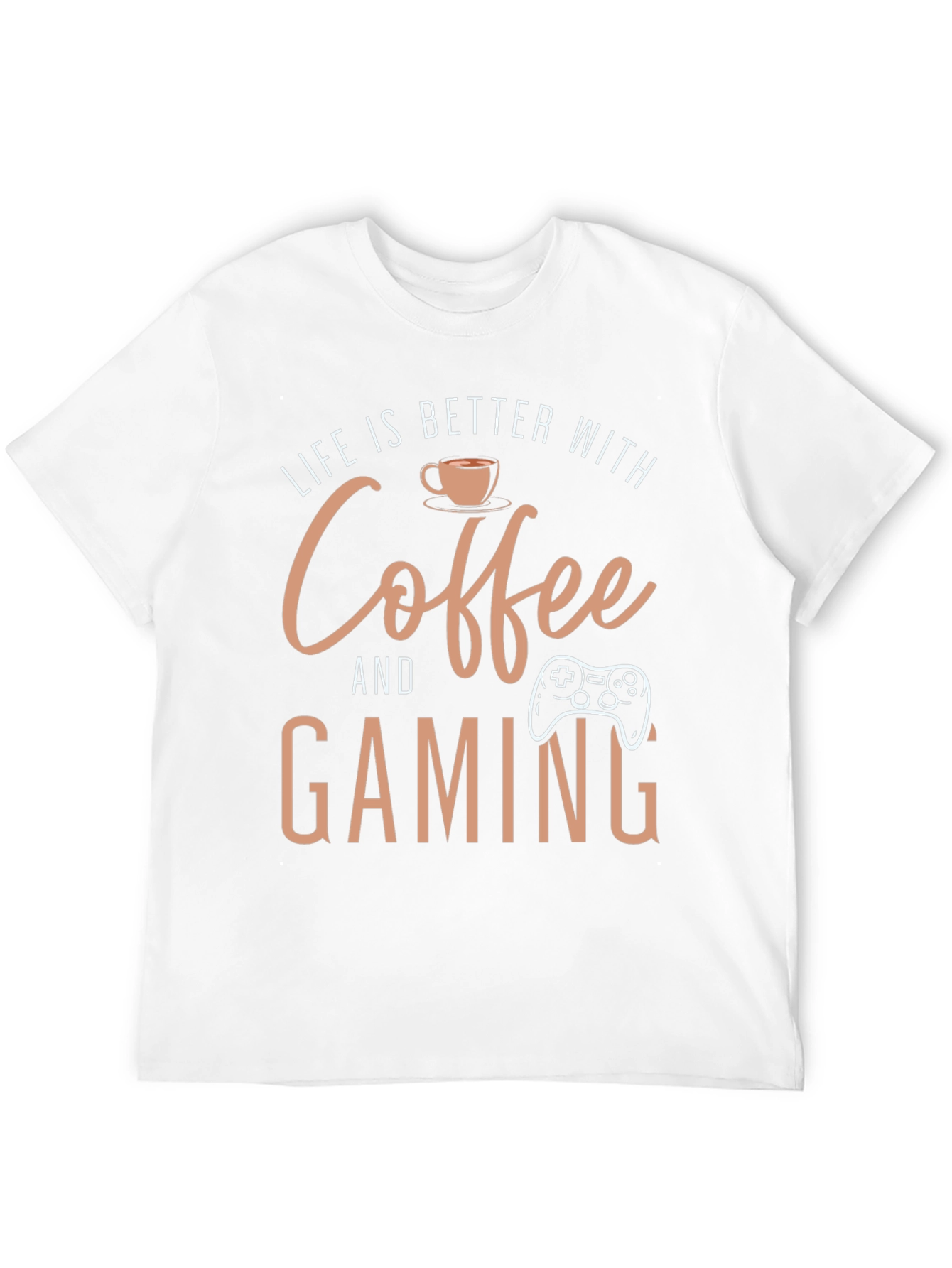 Coffee and Gaming Black T-Shirt