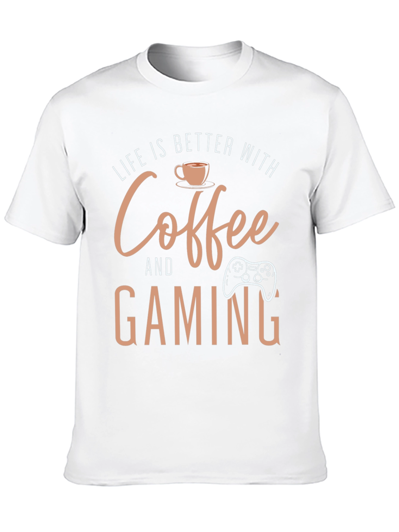 Coffee and Gaming Black T-Shirt