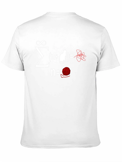 Math Cat Equation T-Shirt - Sum of Yarn Chaos