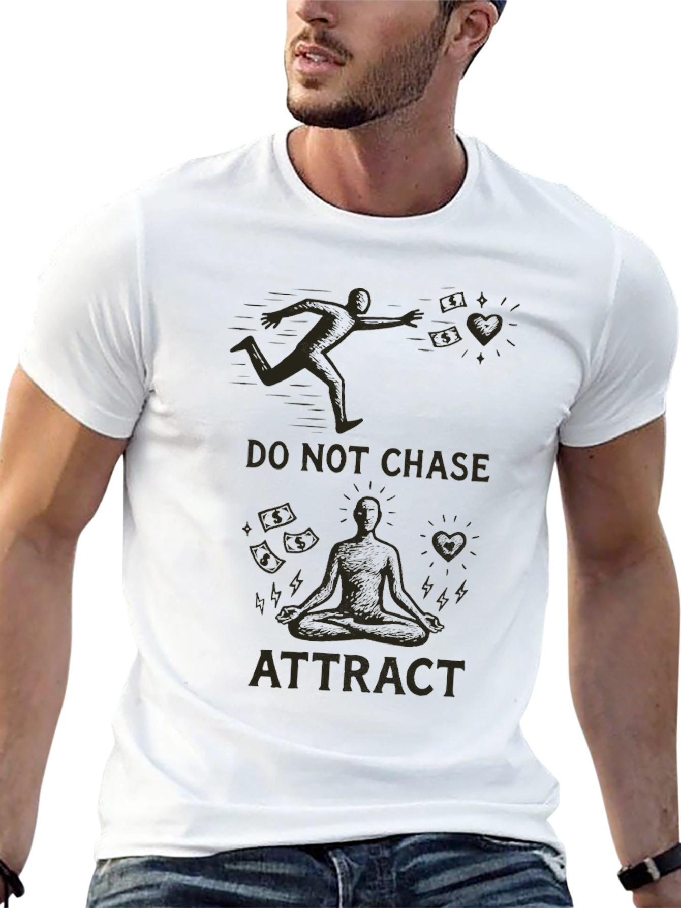 Do Not Chase Attract Graphic T-Shirt