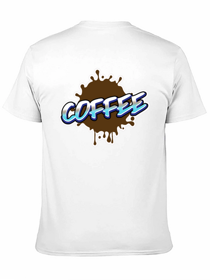 Coffee Splash Graphic T-Shirt - Black