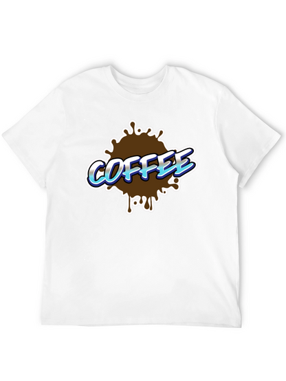 Coffee Splash Graphic T-Shirt - Black