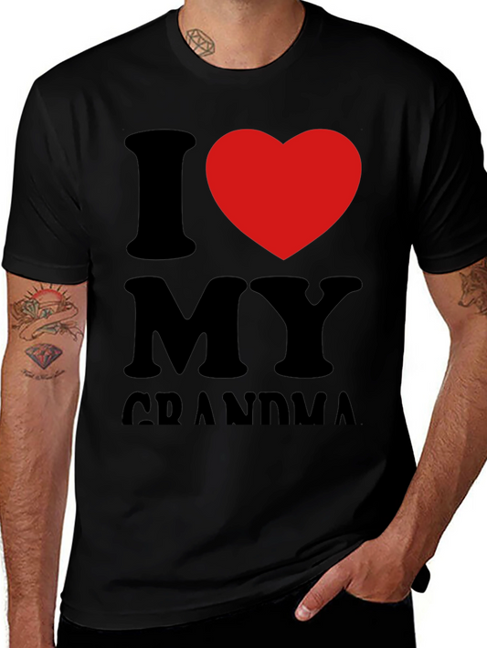 I Heart Grandma Black Tee
