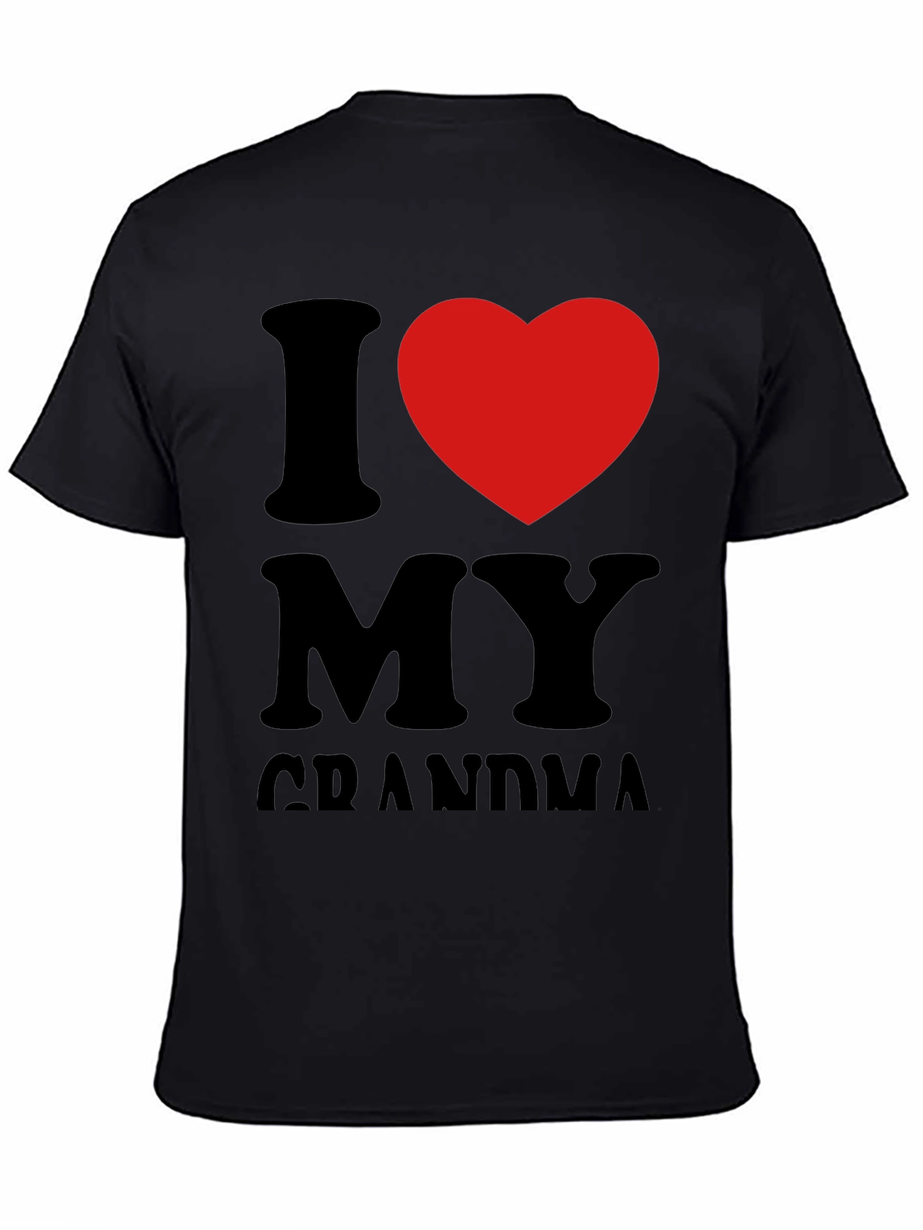 I Heart Grandma Black Tee